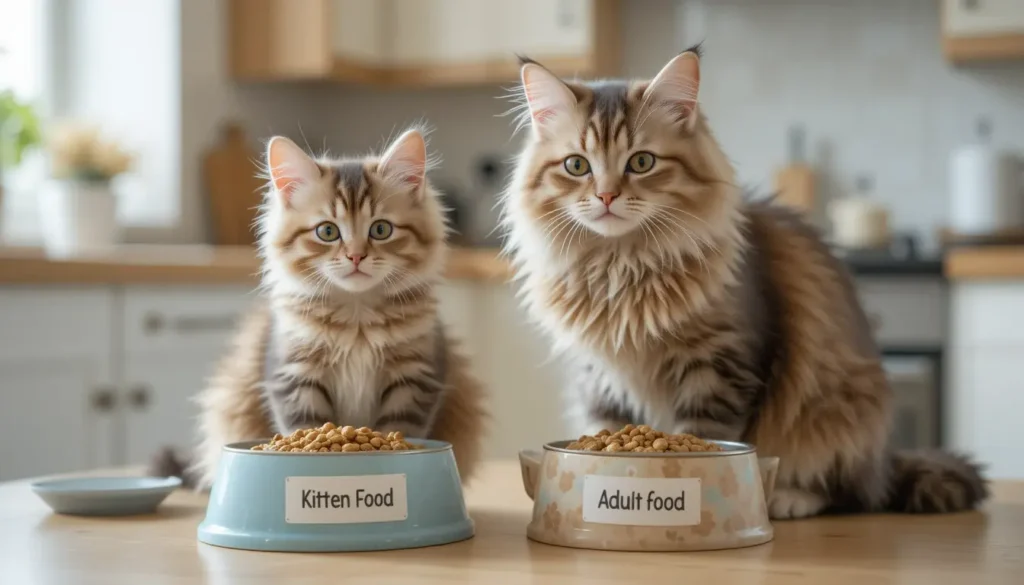 How to Switch from Kitten Food to Adult Food