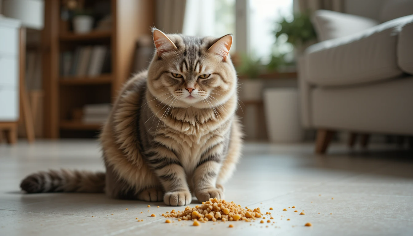 Why Cat Vomit Food